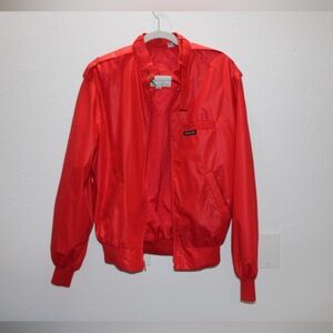 Vintage Members Only Men's 38  Bold Red Bomber Jacket
